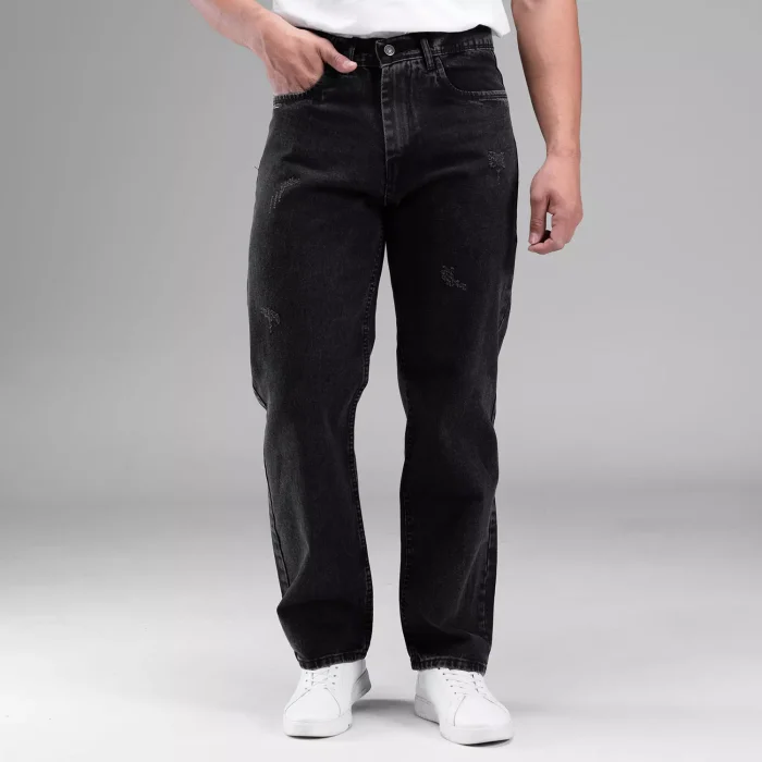 شلوار نیم بگ مردانه بیسیک جنس جین یا لی ( رنگ بندی )