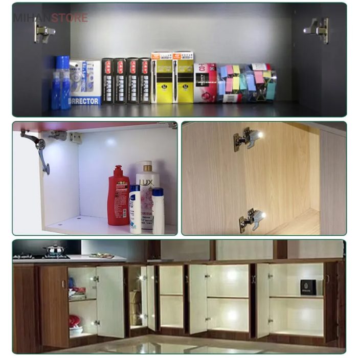 چراغ لولا داخل کابینتی کمدی اتوماتیک دکمه ای LED