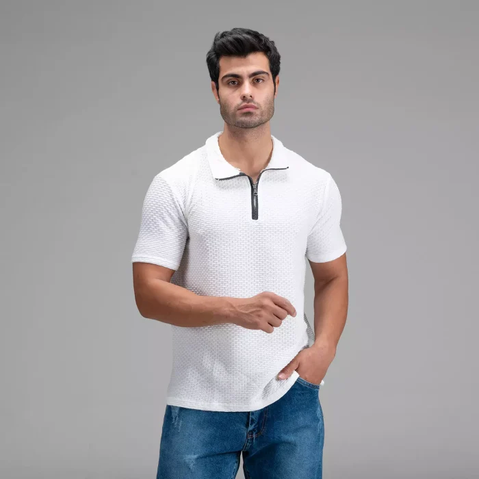 تیشرت ( پولوشرت ) مراکشی نیم زیپ مردانه 3 رنگ