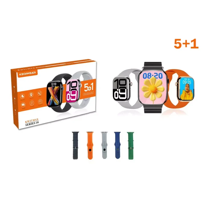 ساعت هوشمند KW27 Max بند سیلیکونی 5 بند
